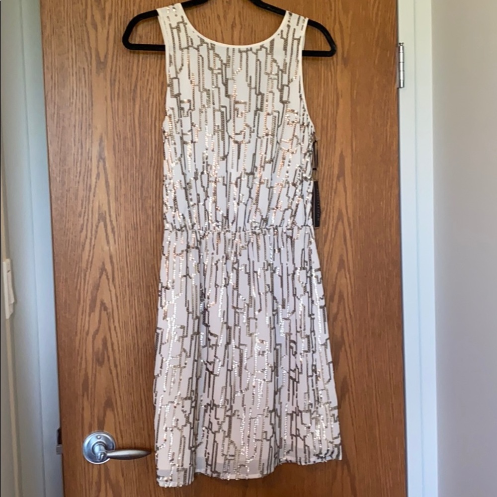 Beautiful sequin dress with cowl back
